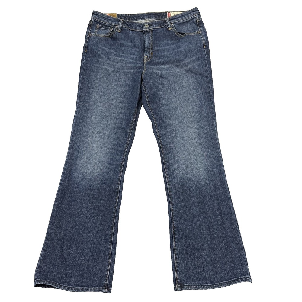 Gap 1969 Jeans Womens 16R Blue Classic Fit Straight Stretch Medium Wash Denim